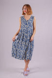 Summery Blue Floral Dress
