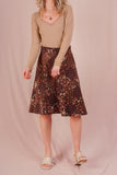 Brown Corduroy Skirt