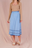 Light Blue Wrap Skirt