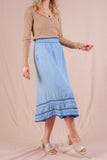Light Blue Wrap Skirt