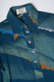 Sea Blue 70's Shirt