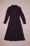 Purple Checkered Vintage Dress