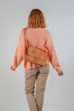 Peach colored Wool mix Knit