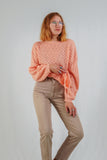Peach colored Wool mix Knit