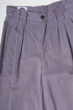 Grey Purple Cotton Trousers