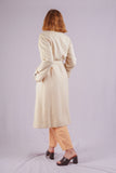 70s Creme colored Wool Trench Coat