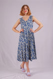 Summery Blue Floral Dress
