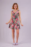 Sleevless Floral One-piece