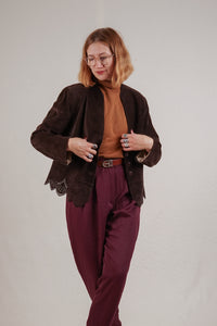 Brown Suede Vintage Blazer