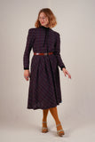 Purple Checkered Vintage Dress