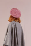 Vintage Pink Wool Knitted Beret