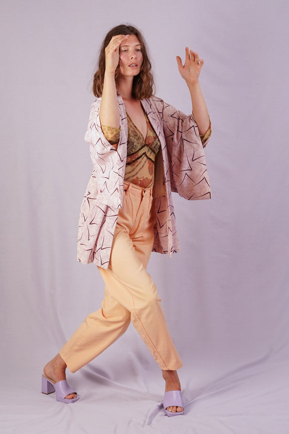 Short Silk Kimono