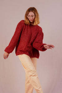 Copper-red Vintage Mohair Knit
