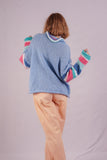 Pastel Colour Striped Vintage Knit
