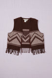Wool Vintage Waistcoat with Fringes