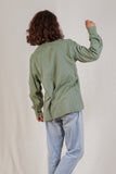 70s Khaki Green Men Shirt