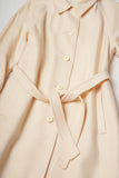 70s Creme colored Wool Trench Coat